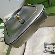 Gucci Jackie 1961 Lamé Mini Bag Silver ‎675799 - 2