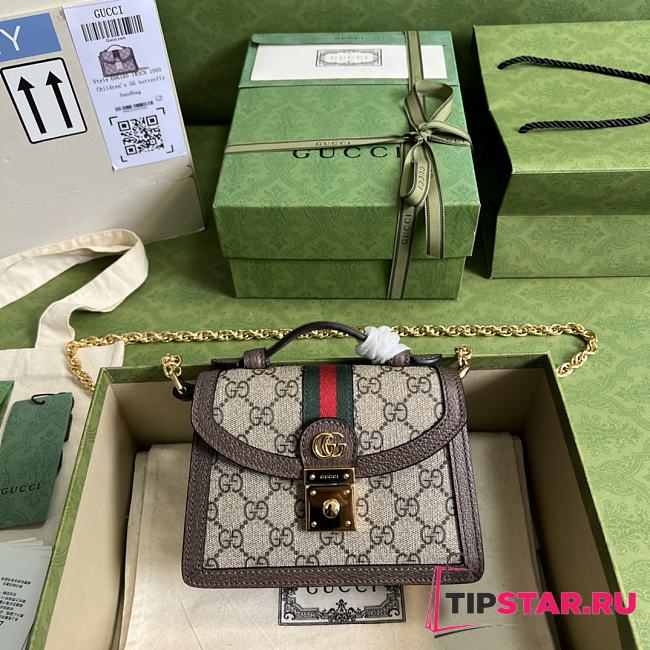 Gucci Ophidia GG Mini Shoulder Bag Brown ‎696180  - 1
