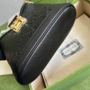 Gucci Small GG Shoulder Bag Black 675788 Size 25x21x9 cm - 6