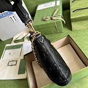 Gucci Small GG Shoulder Bag Black 675788 Size 25x21x9 cm - 5