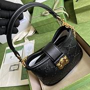 Gucci Small GG Shoulder Bag Black 675788 Size 25x21x9 cm - 2