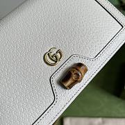 Gucci Diana Mini Bag With Bamboo White - 3
