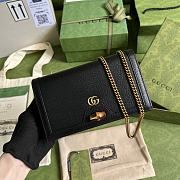 Gucci Diana Mini Bag With Bamboo Black - 1