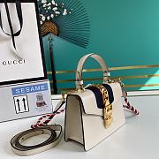 Gucci Sylvie leather mini bag White - 3