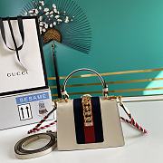 Gucci Sylvie leather mini bag White - 5