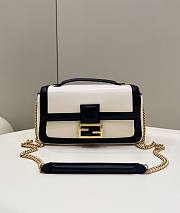 Fendi Women Baguette Chain White Nappa Leather Bag - 1