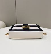 Fendi Women Baguette Chain White Nappa Leather Bag - 6