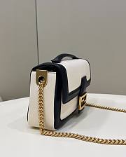 Fendi Women Baguette Chain White Nappa Leather Bag - 5