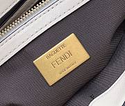 Fendi Women Baguette Chain White Nappa Leather Bag - 2