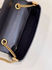 Fendi Women Baguette Chain Black Nappa Leather Bag - 4