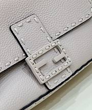 Fendi Baguette White Full Grain Leather - 2