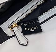 Fendi Baguette Large White Leather Bag - 6