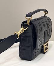 Fendi Baguette Large Black Leather Bag - 6