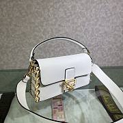 Fendi Fendace Baguette Brooch White - 4