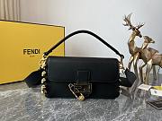 Fendi Fendace Baguette Brooch Black - 1