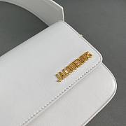 JACQUEMUS LE CARINU LEATHER SHOULDER BAG White - 6