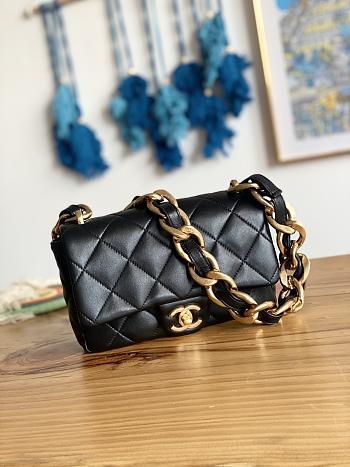 Chanel Flap Bag 3214 Black Size 17x21x6cm