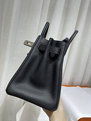 Hermes Togo Black Leather Silver Hardware 30  - 4