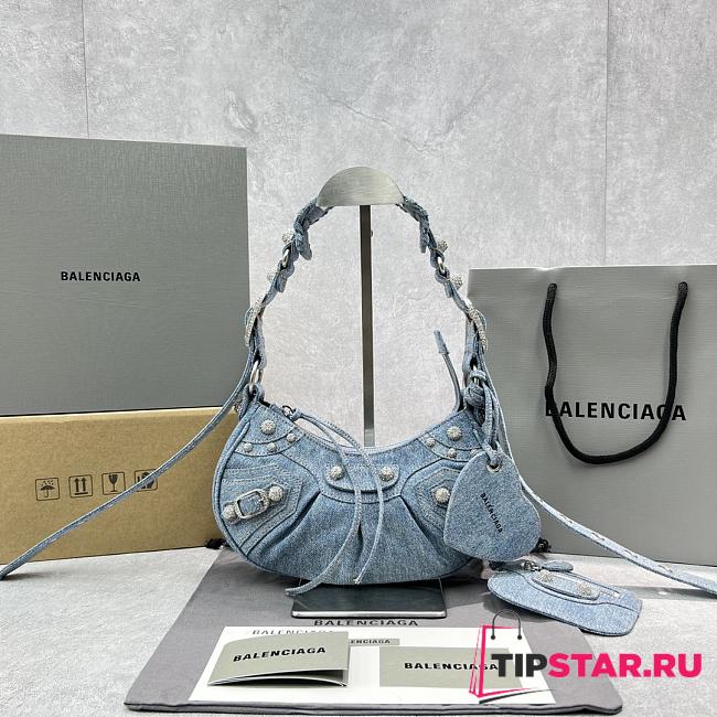 Balenciaga Shoulder Bag Denim  - 1