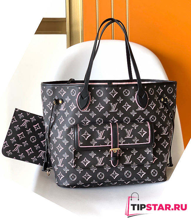 Louis Vuitton Buci Box black MM bag size 32x28x14 cm - 1