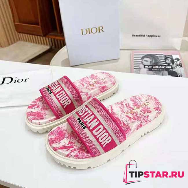 Dior Dway Pink Slippers - 1