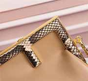 Fendi First Beige With Snake Skin Handle Size 26cm - 3