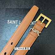 YSL logo brown belt 2cm - 3
