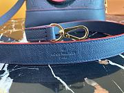 LV Alma BB Navy Blue Grain Leather With Strap Size 25x18x12 cm - 3