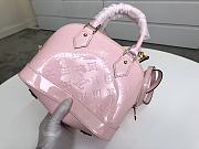 LV Alma BB Rose Ballerine Pink Patent Monogram Vernis M50415 Size 25x19x11 cm - 4