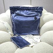 Chanel 22 Large Handbag Navy Blue Calfskin AS3262 Size 48x45x10 cm - 1