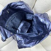 Chanel 22 Large Handbag Navy Blue Calfskin AS3262 Size 48x45x10 cm - 6