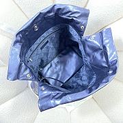 Chanel 22 Medium Handbag Navy Blue Calfskin AS3261 Size 39x42x8 cm - 3