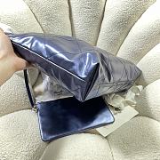 Chanel 22 Medium Handbag Navy Blue Calfskin AS3261 Size 39x42x8 cm - 4