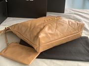 Chanel 22 Large Handbag Beige Calfskin AS3262 Size 48x45x10 cm - 6