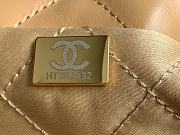 Chanel 22 Small Handbag Beige Calfskin AS3260 Size 35x37x7 cm - 6