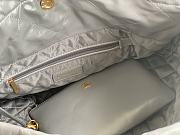 Chanel 22 Large Handbag Grey Calfskin AS3262 Size 48x45x10 cm - 4