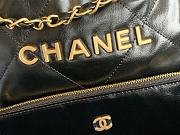 Chanel 22 Large Handbag Black Calfskin AS3262 Size 48x45x10 cm - 3
