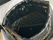 Chanel 22 Medium Handbag Black Calfskin AS3261 Size 39x42x8 cm - 4