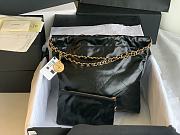 Chanel 22 Small Handbag Black Calfskin AS3260 Size 35x37x7 cm - 5