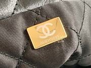Chanel 22 Small Handbag Black Calfskin AS3260 Size 35x37x7 cm - 6