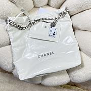 Chanel 22 Large Handbag White Calfskin AS3262 Size 48x45x10 cm - 6