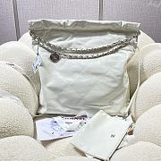 Chanel 22 Large Handbag White Calfskin AS3262 Size 48x45x10 cm - 5