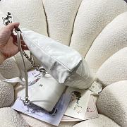 Chanel 22 Small Handbag White Calfskin AS3260 Size 35x37x7 cm - 2