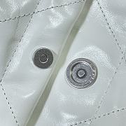 Chanel 22 Small Handbag White Calfskin AS3260 Size 35x37x7 cm - 3