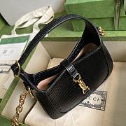 Gucci Jackie 1961 Lizard Mini Bag Black 675799 Size 19x13x13 cm - 4