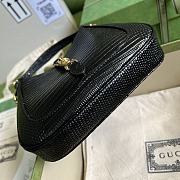 Gucci Jackie 1961 Lizard Mini Bag Black 675799 Size 19x13x13 cm - 3