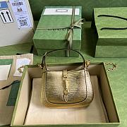 Gucci Jackie 1961 Lizard Mini Bag Golden 675799 Size 19x13x13 cm - 1