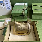 Gucci Jackie 1961 Lizard Mini Bag Golden 675799 Size 19x13x13 cm - 4