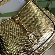 Gucci Jackie 1961 Lizard Mini Bag Golden 675799 Size 19x13x13 cm - 5