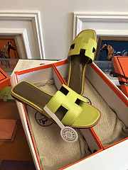 Hermes Slippers Green - 5